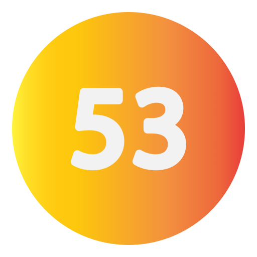 Fifty three Generic Flat Gradient icon