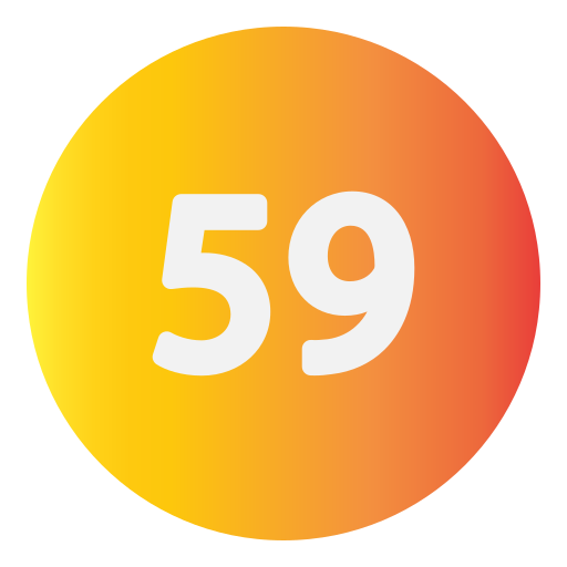 Fifty nine Generic Flat Gradient icon