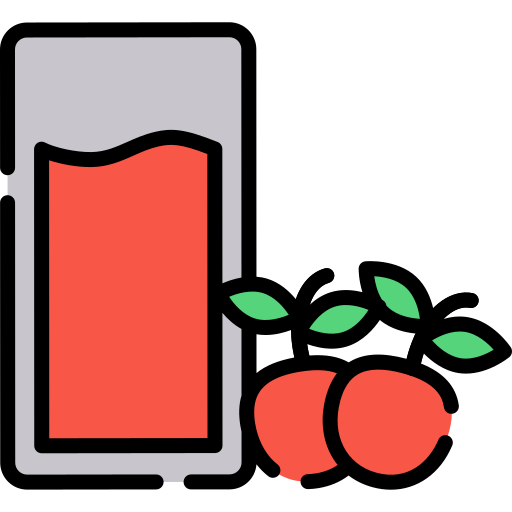 zumo de cereza Generic Outline Color icono