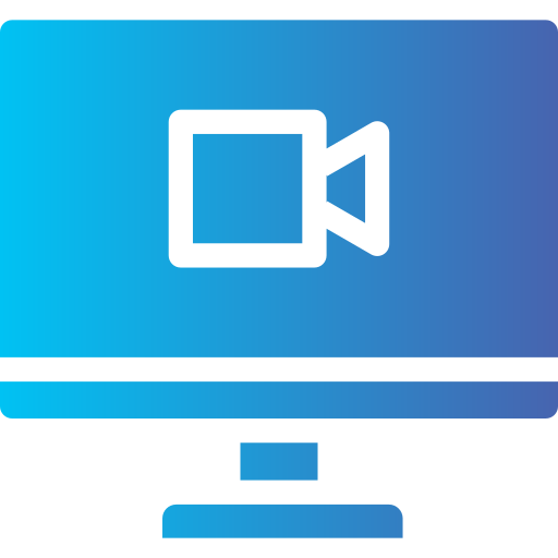 video-oproep Generic Flat Gradient icoon