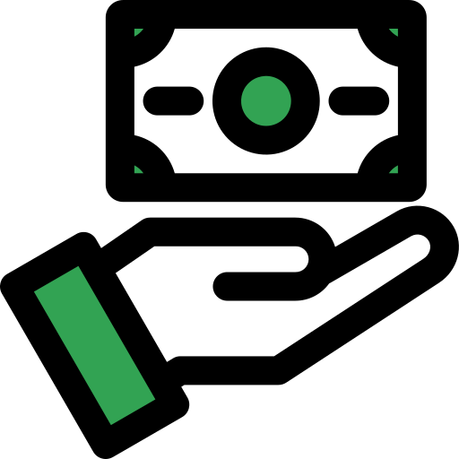 Символ доллара в черном овале Generic Fill & Lineal иконка