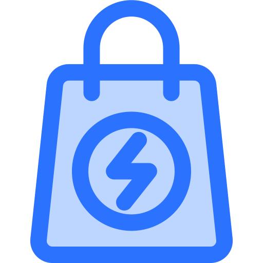 ショッピングバッグ Generic Blue icon