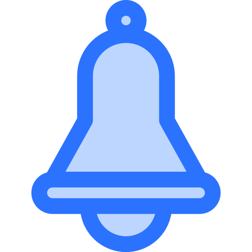 알림 벨 Generic Blue icon