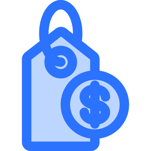 etiqueta de precio Generic Blue icono