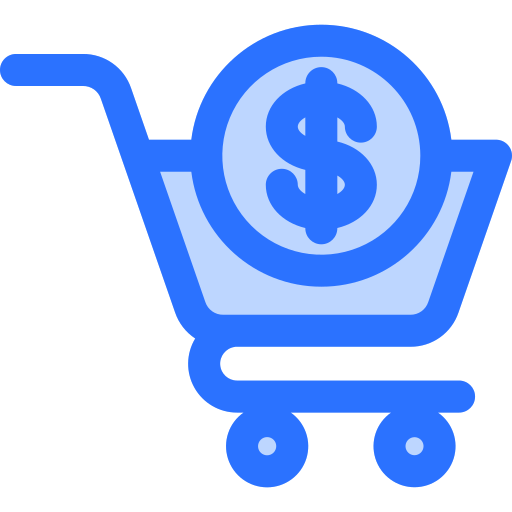 einkaufswagen Generic Blue icon