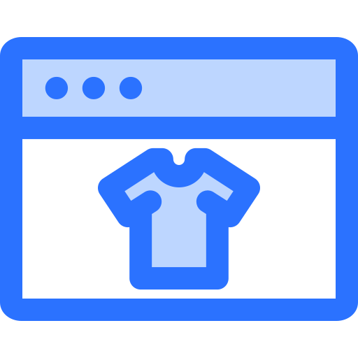 Online shopping Generic Blue icon