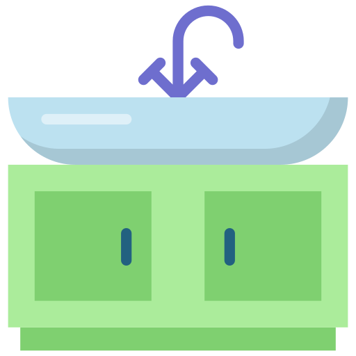 lavabo Generic Flat Icône