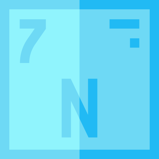 nitrógeno Basic Straight Flat icono