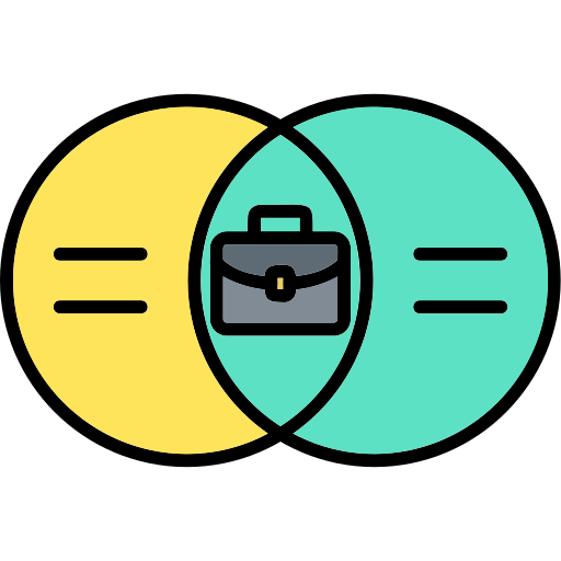 Venn diagram Generic Outline Color icon