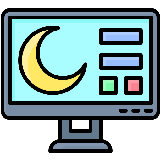 nacht-modus Generic Outline Color icon