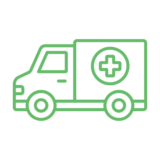 ambulance Generic Simple Colors icoon