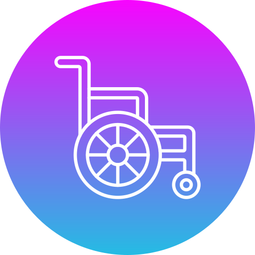 инвалидное кресло Generic Flat Gradient иконка