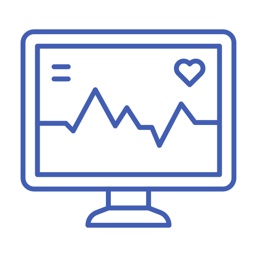 Heart monitoring Generic Simple Colors icon