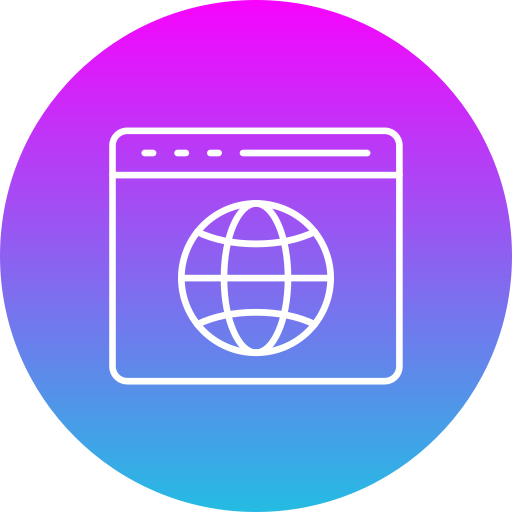 browser Generic Flat Gradient icoon
