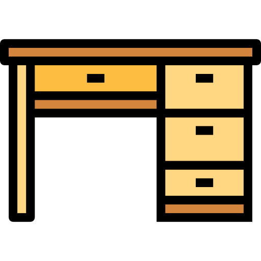 Desk Smalllikeart Lineal Color icon