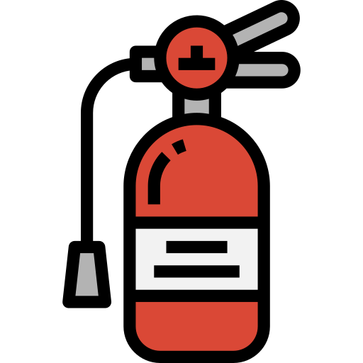 extintor de incendios Nhor Phai Lineal Color icono