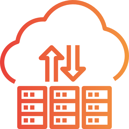 Cloud computing itim2101 Gradient icon