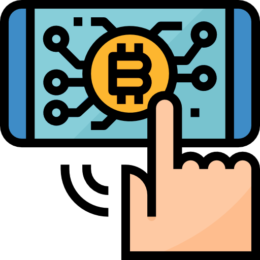 Bitcoin Aphiradee (monkik) Lineal Color icon