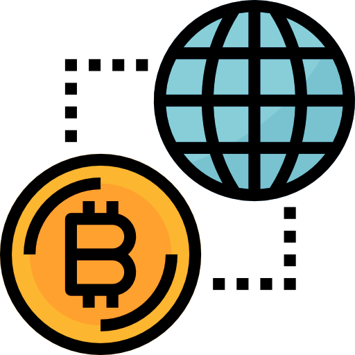 bitcoin Aphiradee (monkik) Lineal Color icono