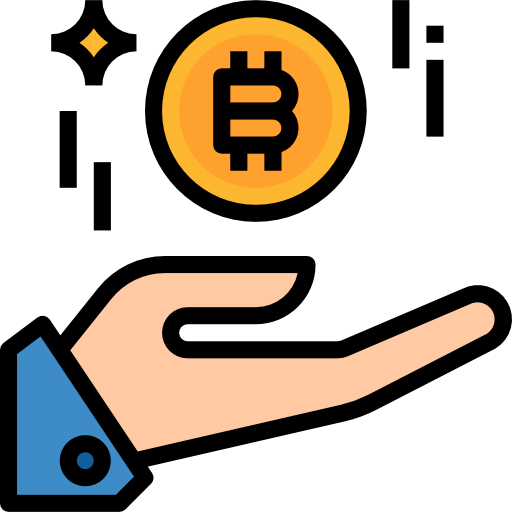Bitcoin Aphiradee (monkik) Lineal Color icon