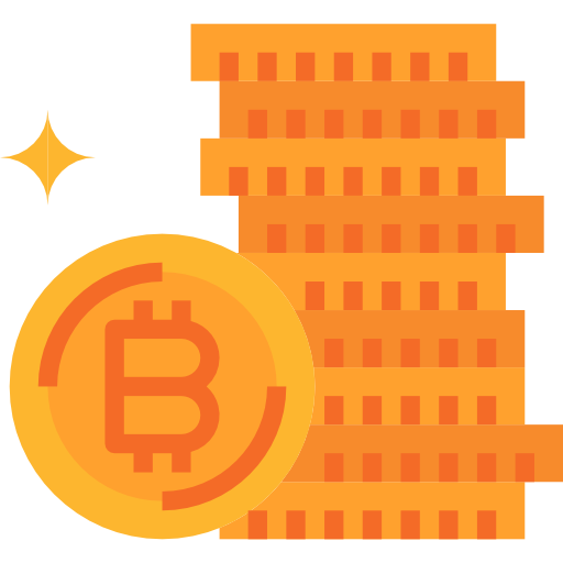 bitcoins Aphiradee (monkik) Flat icon