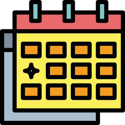 Calendar Smalllikeart Lineal Color icon