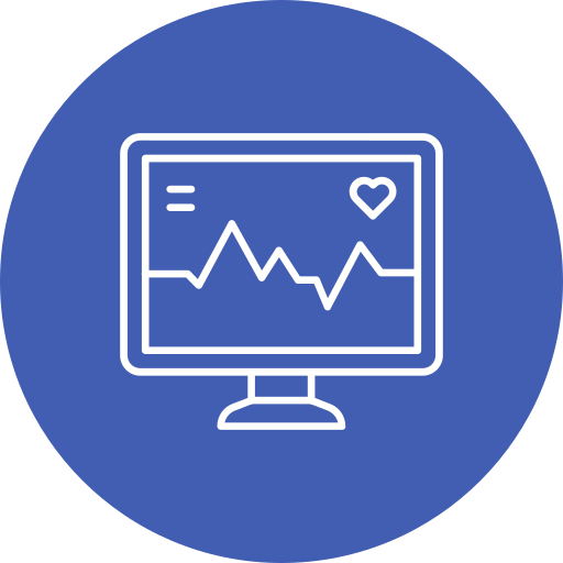 monitorowanie serca Generic Flat ikona
