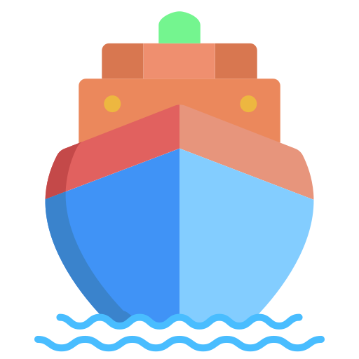 bateau cargo Generic color fill Icône