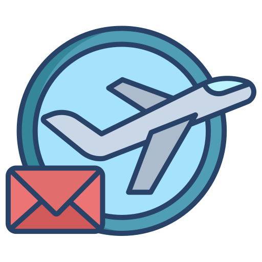 By air Generic color outline icon