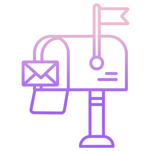 brievenbus Generic gradient outline icoon