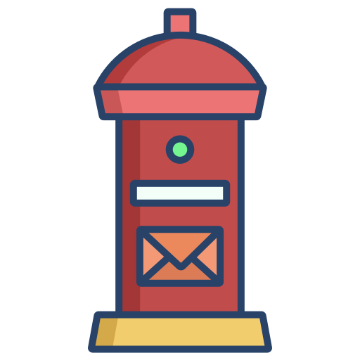 cassetta postale Generic color outline icona