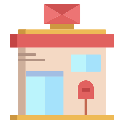 우체국 Generic color fill icon