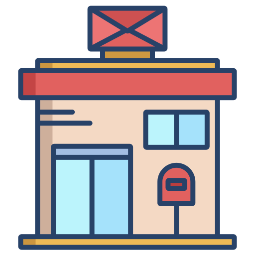 ufficio postale Generic color outline icona