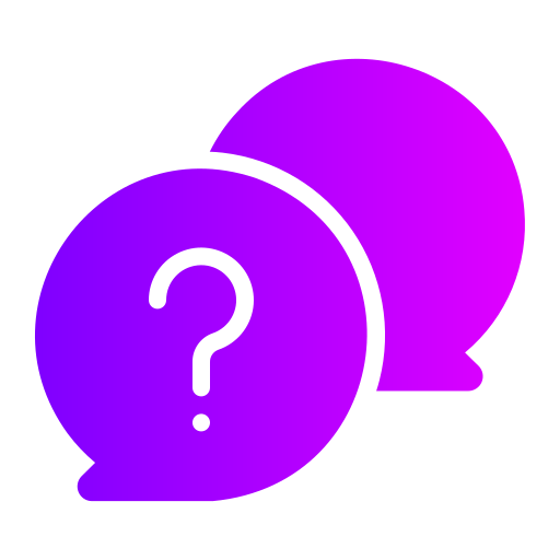 질문 Generic Flat Gradient icon