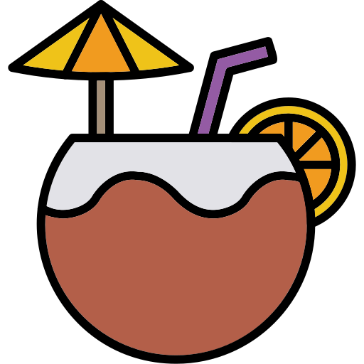 orzech kokosowy Generic Outline Color ikona