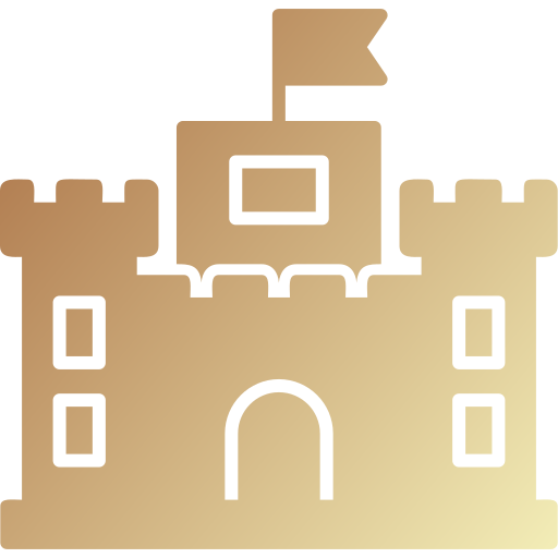 Замок из песка Generic Flat Gradient иконка
