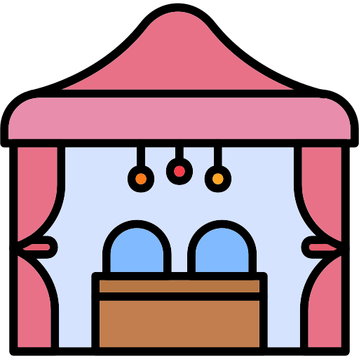 Cabaña de verano Generic Outline Color icono