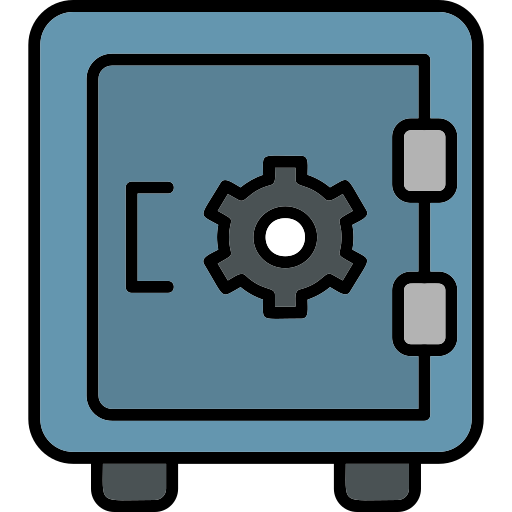caja de seguridad Generic Outline Color icono