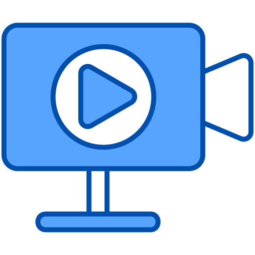 Video Camera Generic Blue icon