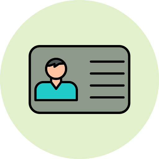 ID card Generic Outline Color icon