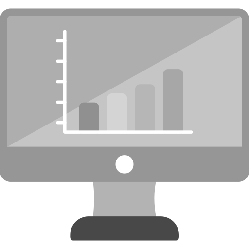 gráfico de barras Generic Grey icono