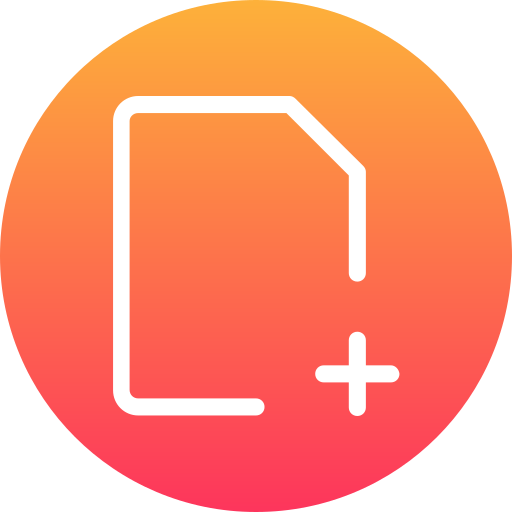 ファイル Generic Flat Gradient icon