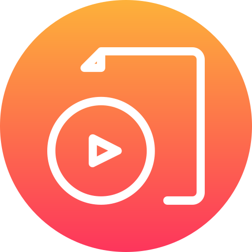 ビデオ Generic Flat Gradient icon
