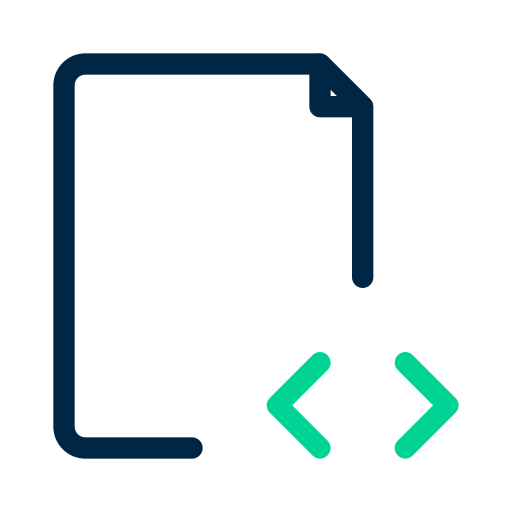 Code Generic Outline Color icon