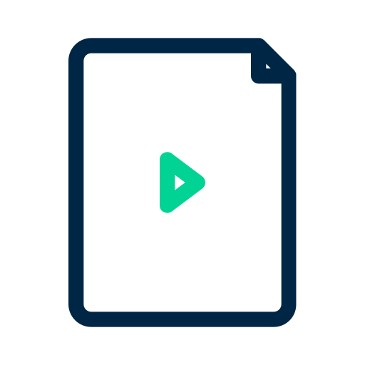 비디오 Generic Outline Color icon