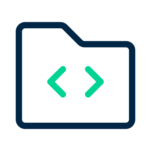 Code Generic Outline Color icon