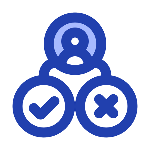 Decision Generic Blue icon
