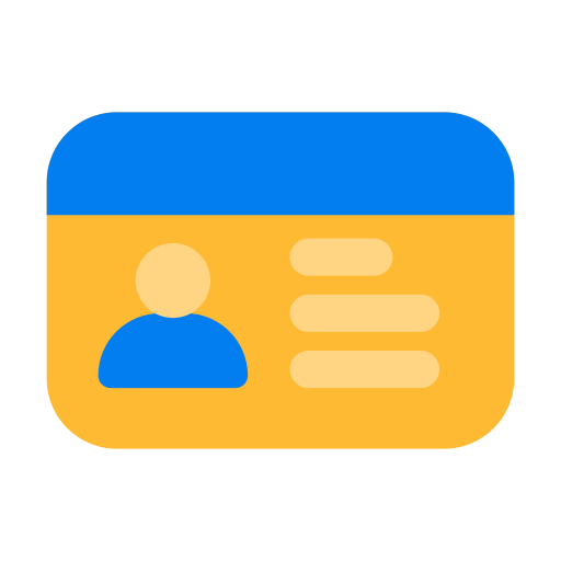 personalausweis Generic Flat icon