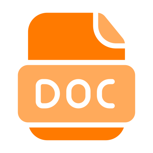doc 파일 Generic Flat icon