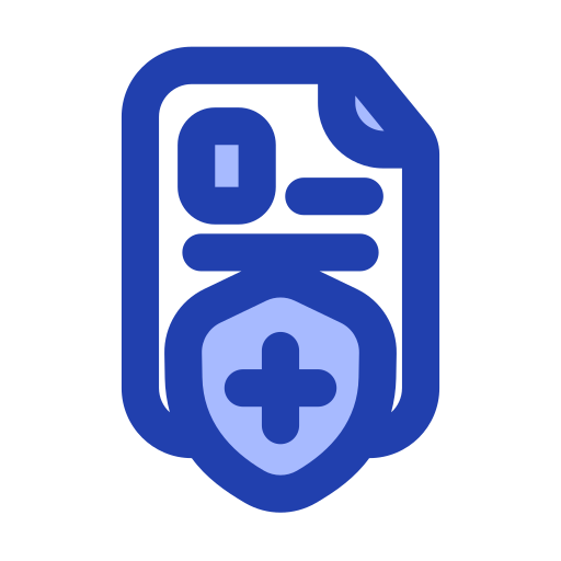 Health Insurance Generic Blue icon